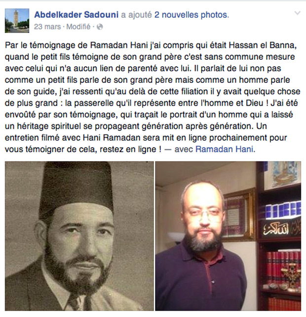 L'imâm de Nice Abdelkader Sadouni a bien des liens nets avec les islamistes, dont les Frères Musulmans