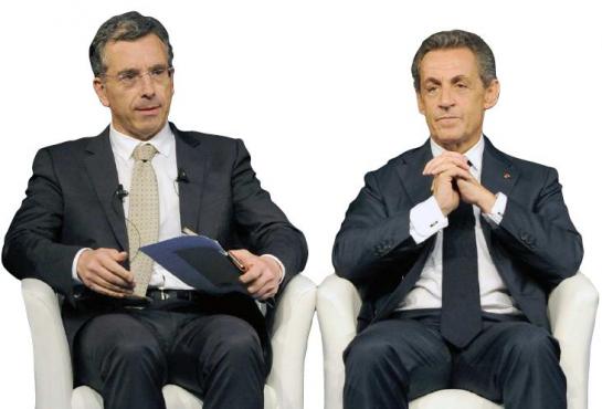 Dominique Reynié en campagne pour les Régionale avec Nicolas Sarkozy